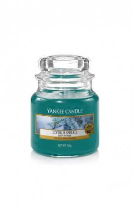 Yankee Icy blue spruce kis üveggyertya